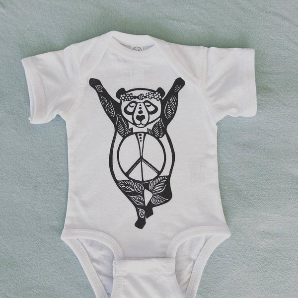 Inner Peace Panda Baby Onesie