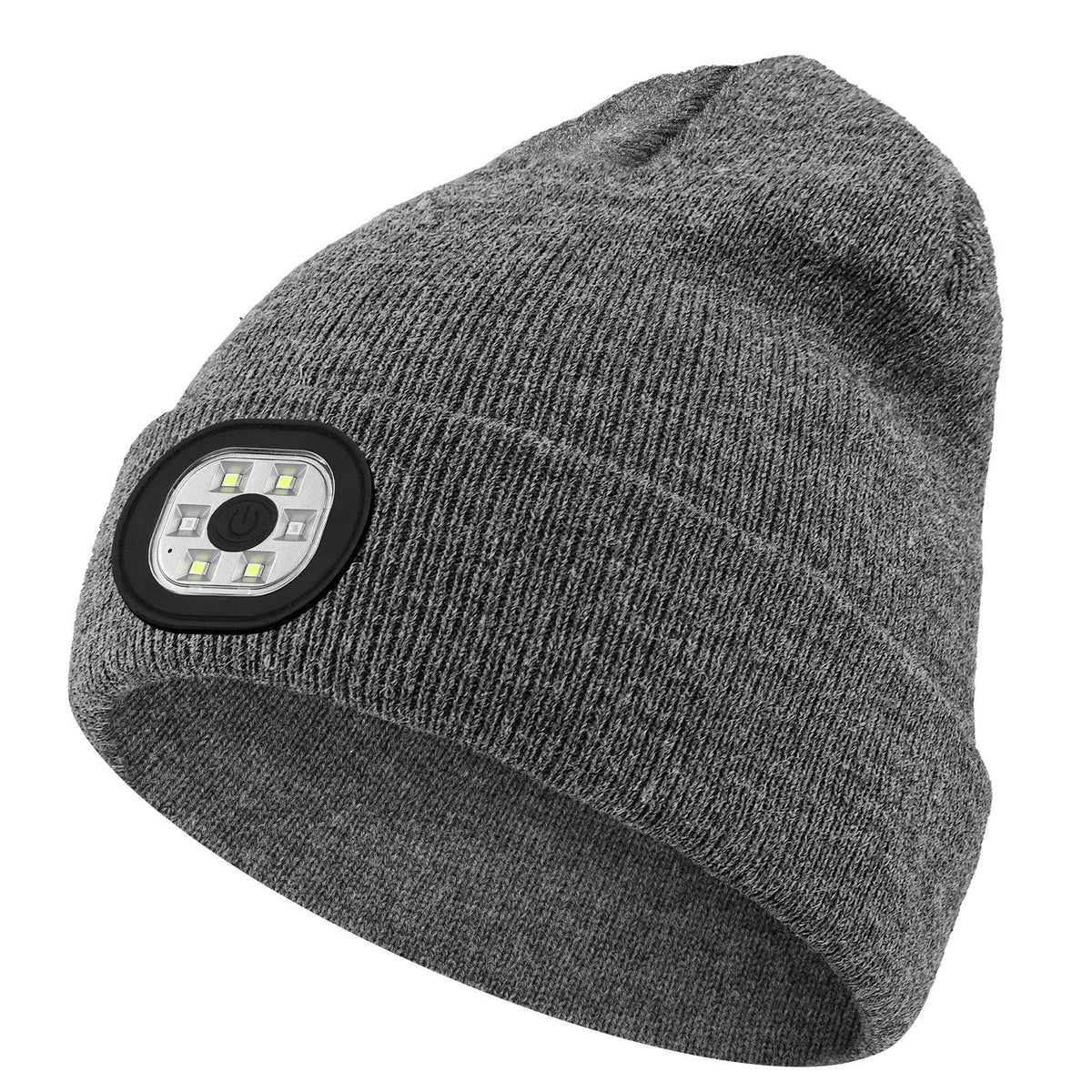 Wireless Bluetooth Beanie with LED Light Outdoor Warm Knit Hat: M1-BL10 Pink