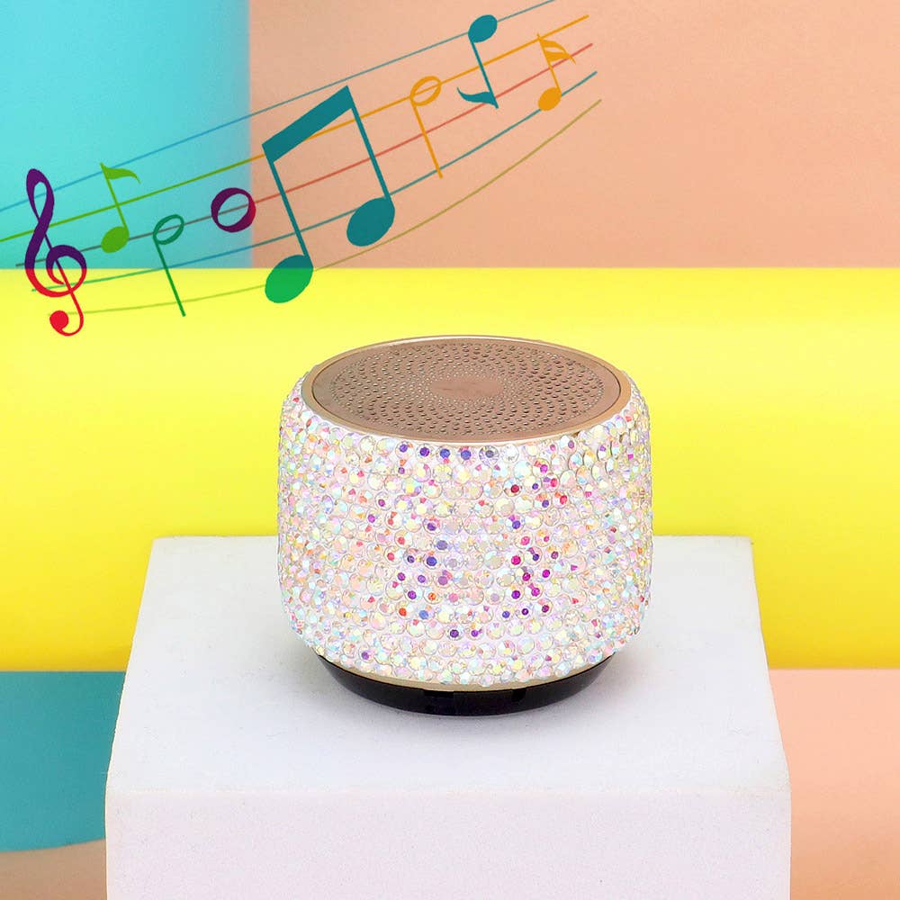 Mini Portable Bling Studded Wireless Speaker
: HEMATITE