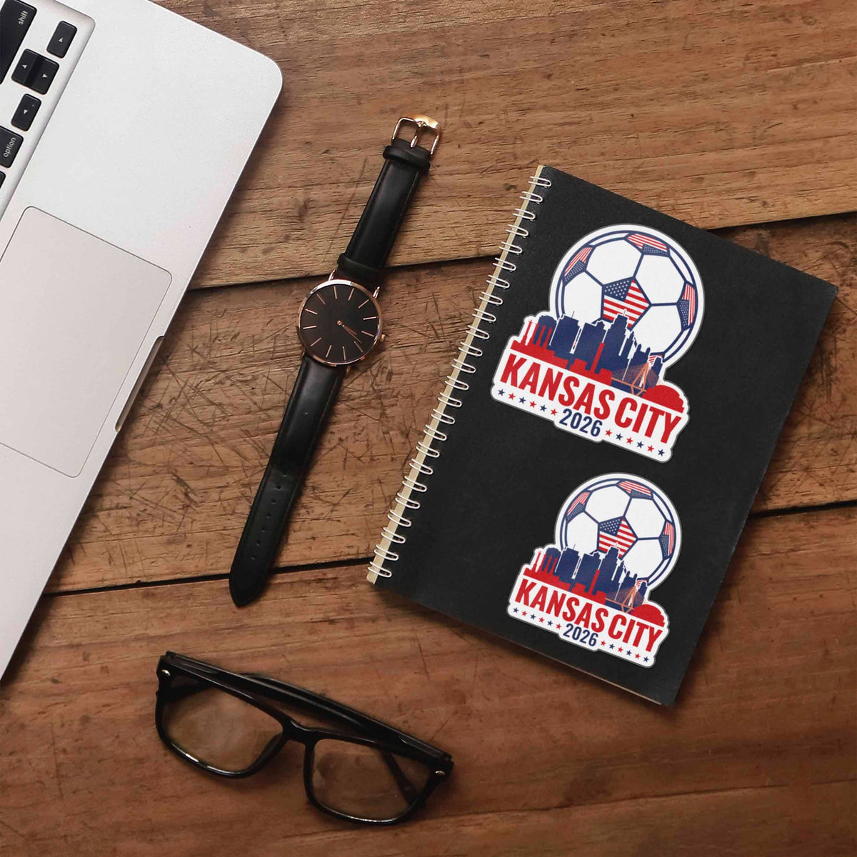 Kansas City Missouri USA Soccer Sticker - KCMO Sports Decal: Small - 2.75" Laptop Decal