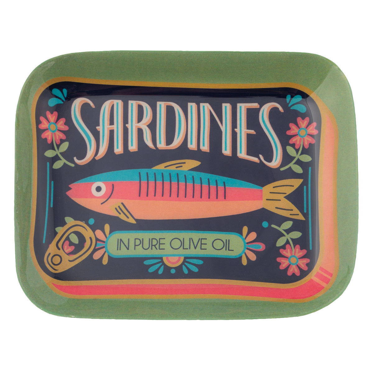Small Rectangle Enamel Trays: Queen of Hearts