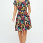 Mushroom Print Dress with Cap Sleeve