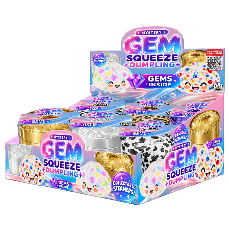 Fun Doh Mystery Gem Filled Squishy Dumpling Toy-1pc