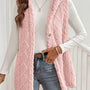 Women's Reversible Faux Fur outwear Vest with Buttons