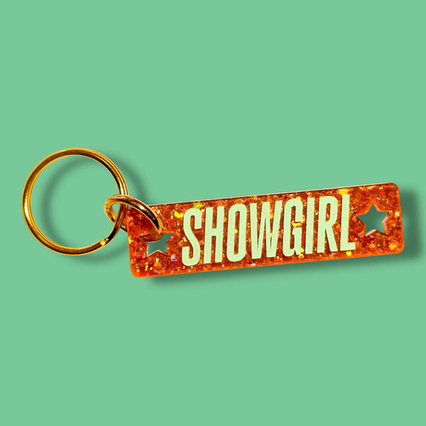Showgirl - Laser Cut and Engraved Keychain