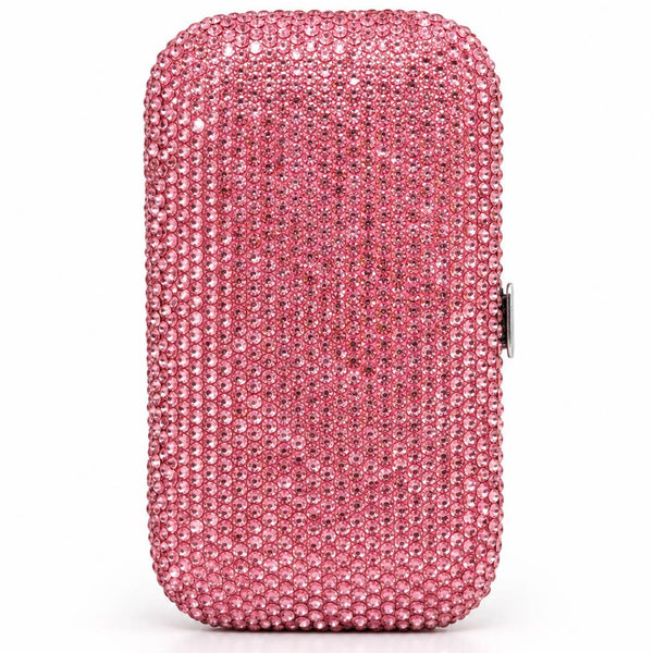 Rhinestone Manicure & Nail Travel Set: Pink
