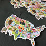US State Flowers Sticker