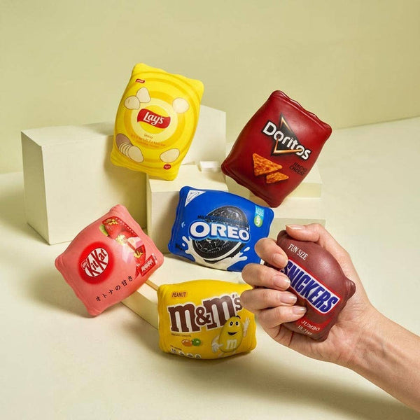 12PCS - Assorted Snack Squeeze Squishy Stress Relief Toy