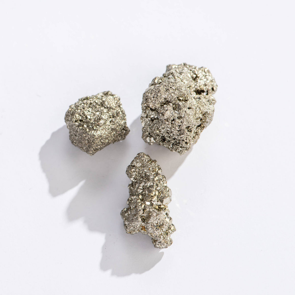Rough Pyrite Crystals, 1"