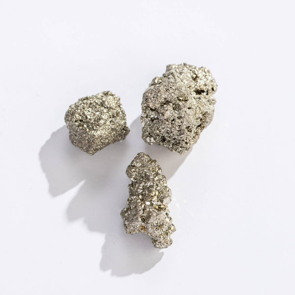 Rough Pyrite Crystals, 1"