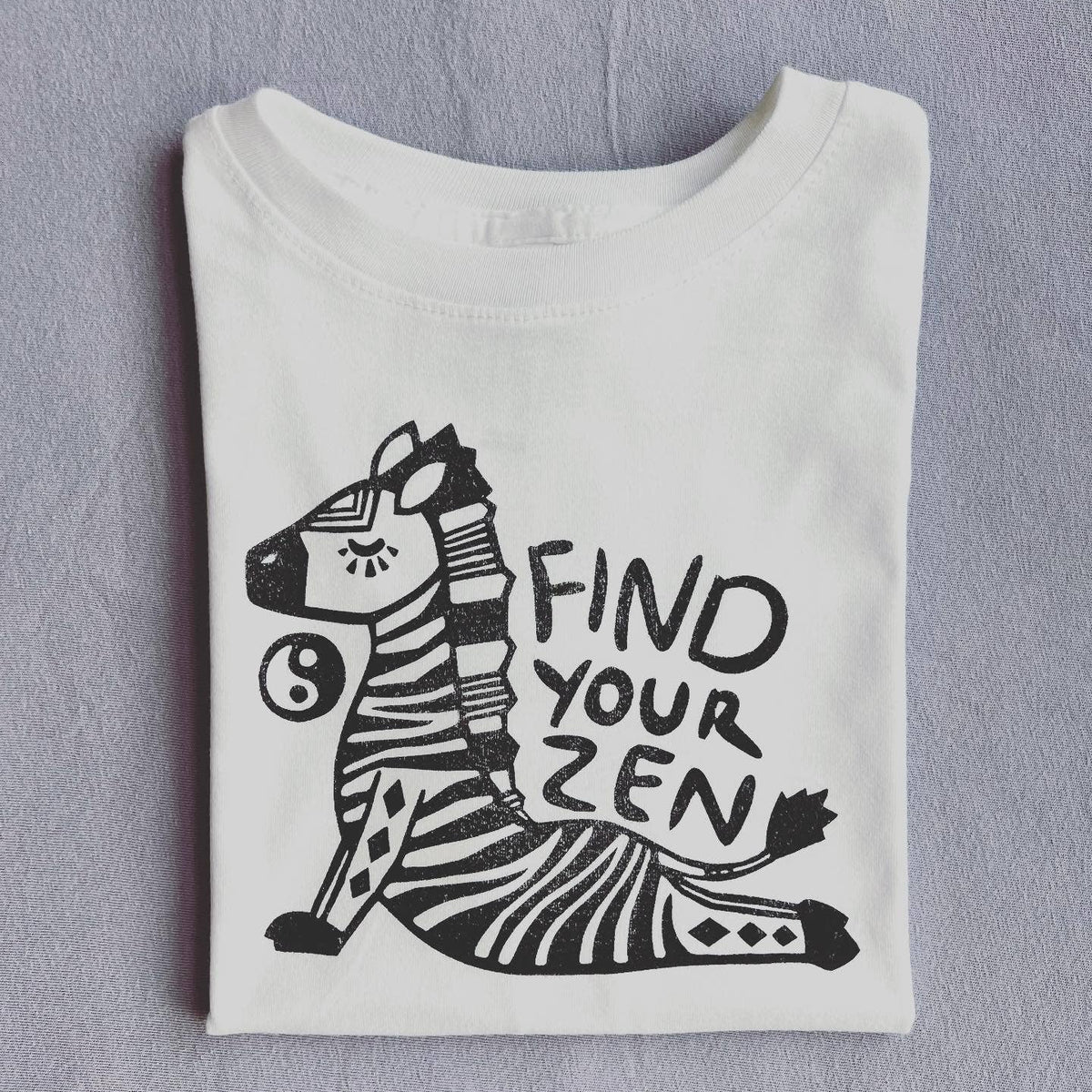 Zen Zebra Kids Tee Shirt: 2T
