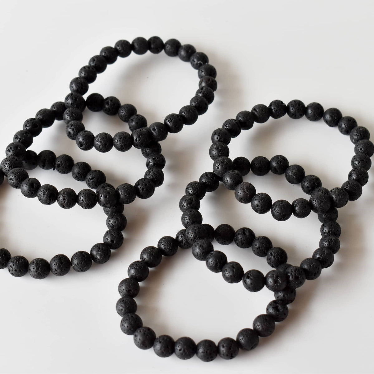 Crystal Bracelet | Lava Bracelet | Healing Gemstone Bracelet: 8mm
