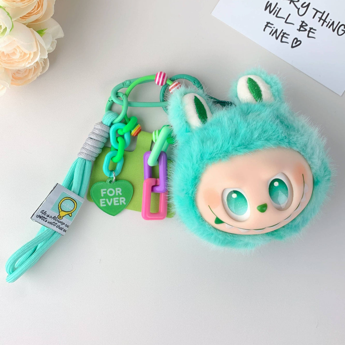 Labubu Inspired Cute Plush Keychain– Bag Charm