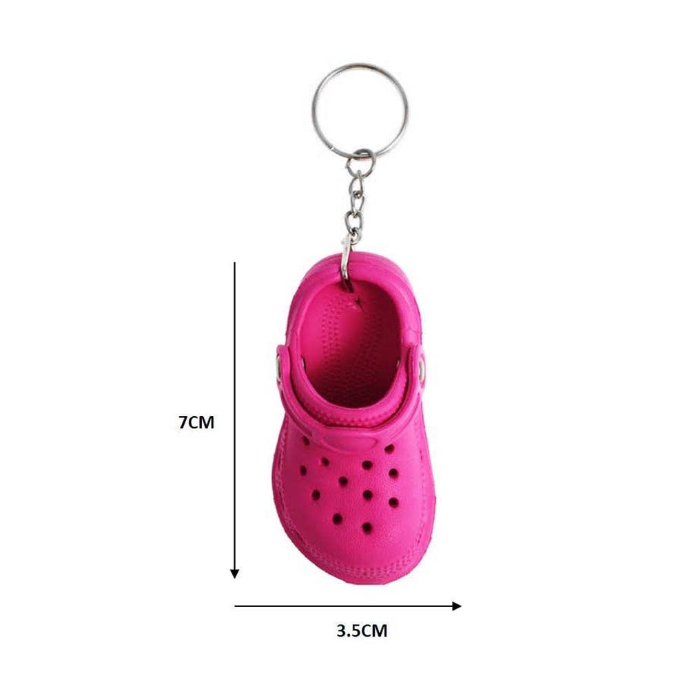 12PCS - Mini Clog Shoes Bag Charm Keychains