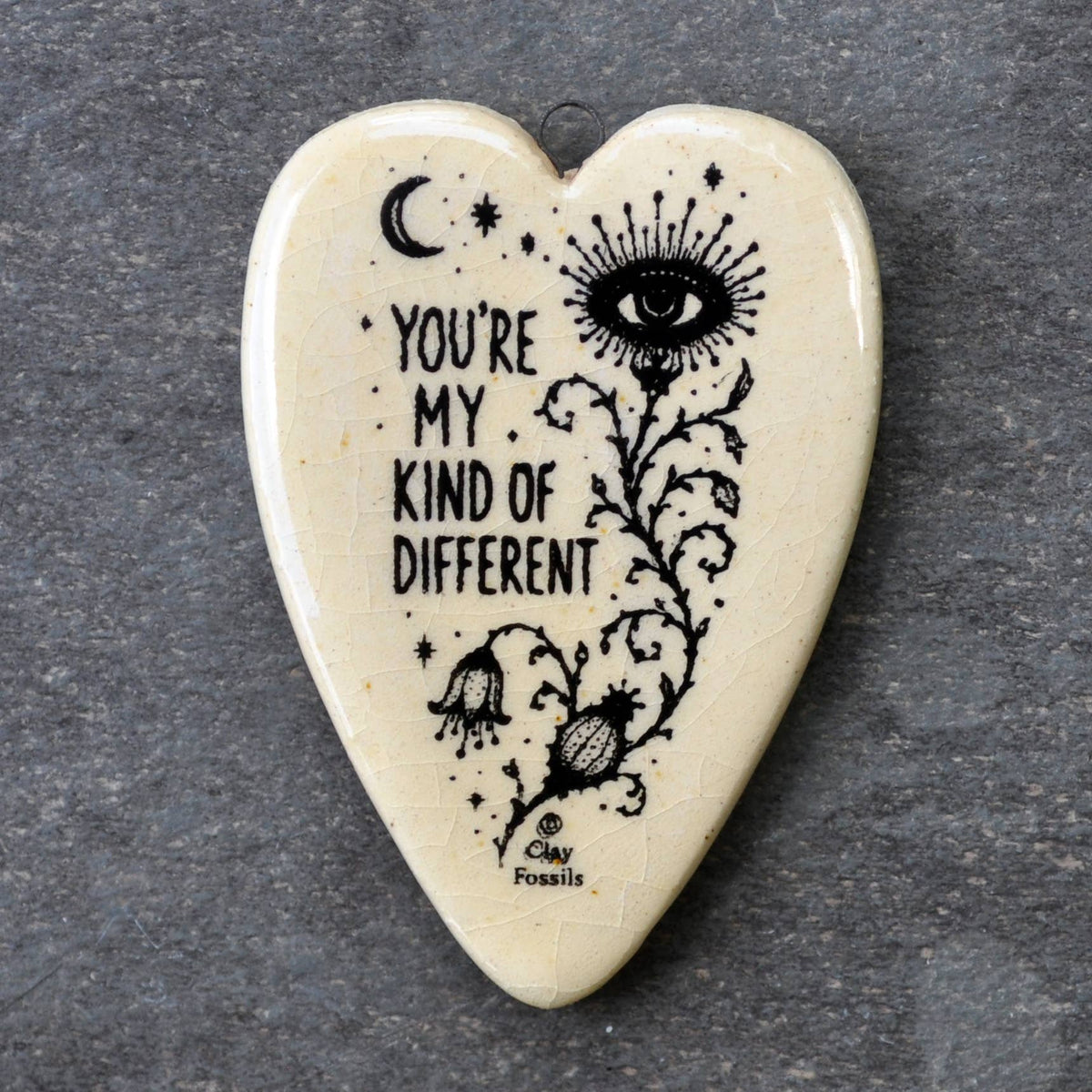 You're my kind of different, handmade USA, boxed gift, clay