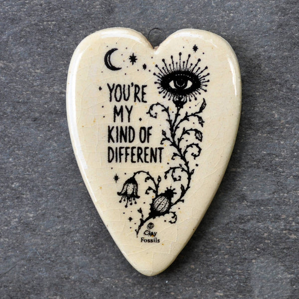 You're my kind of different, handmade USA, boxed gift, clay