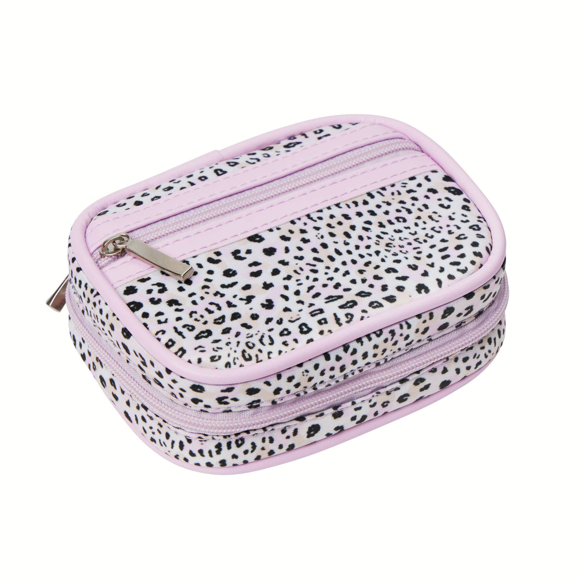 Travel Pill Case - Lavender Leopard
