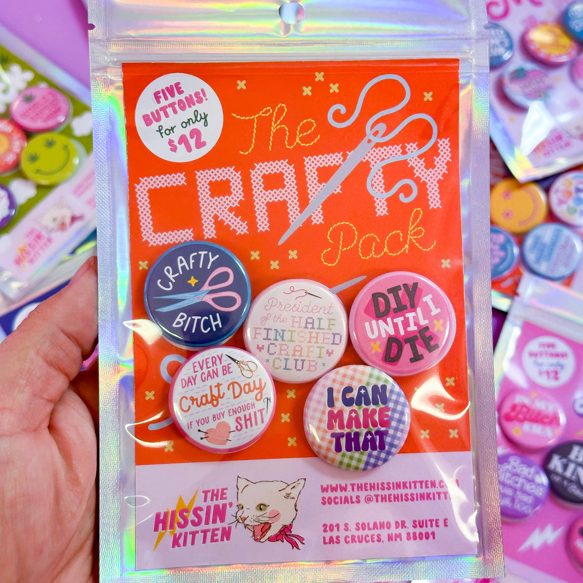 The Crafty Pack pins