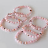Healing Bracelet | Pink Opal | Gemstone Bracelet: 6mm - Candle Queen Candles