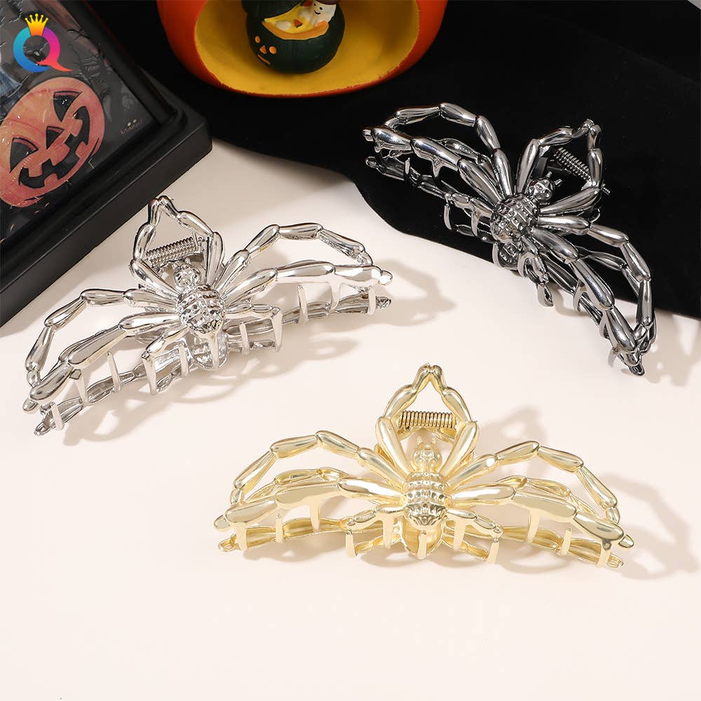 Halloween Hair Clip Metal Spider Hair Clip claw