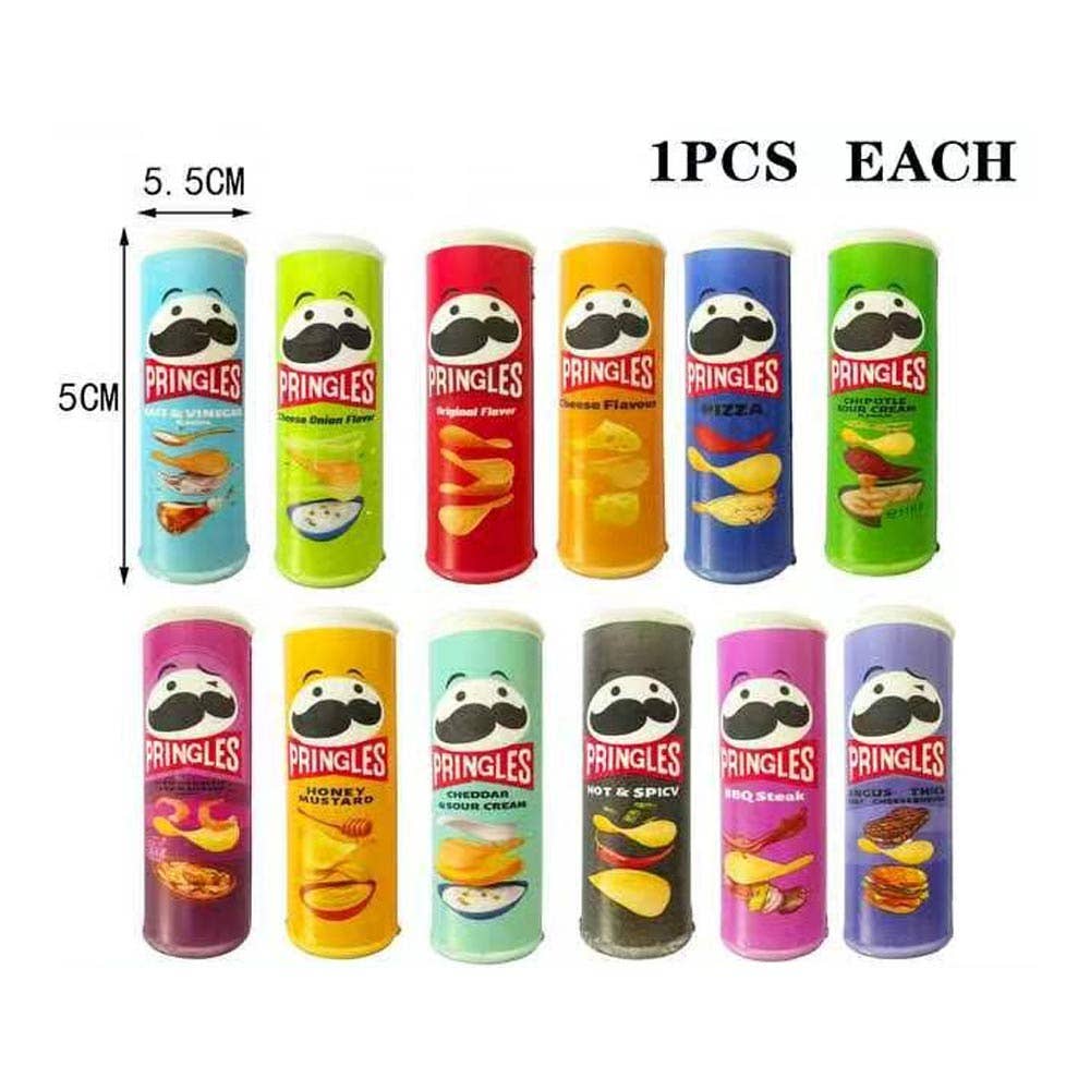 12PCS - Potato Chip Can Squeeze Squishy Stress Relief Toy Set