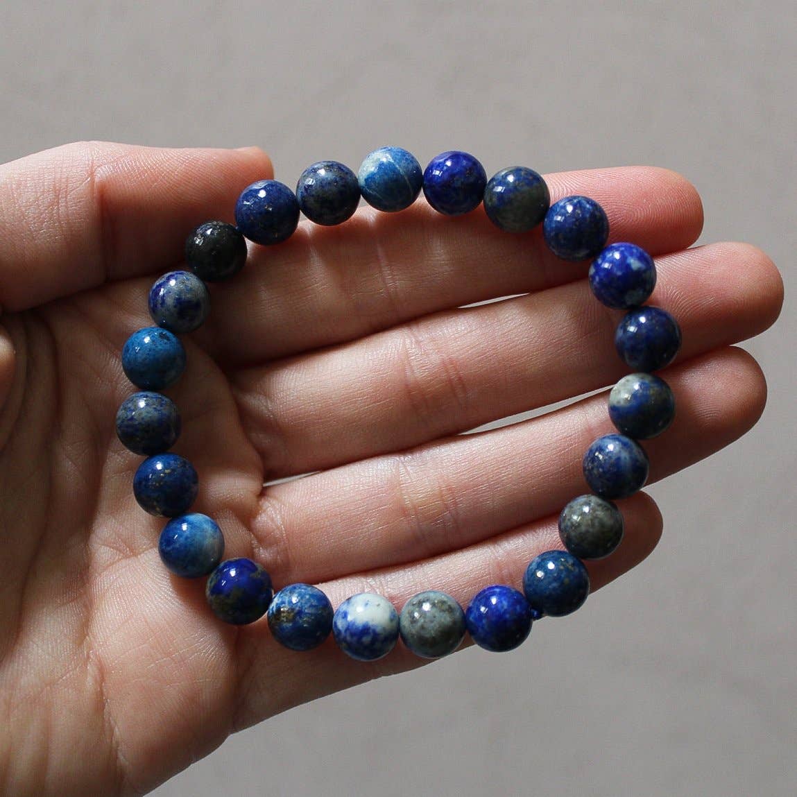 Lapis Lazuli Bracelet 4mm/6mm/8mm - Crystals & Stones: 6mm