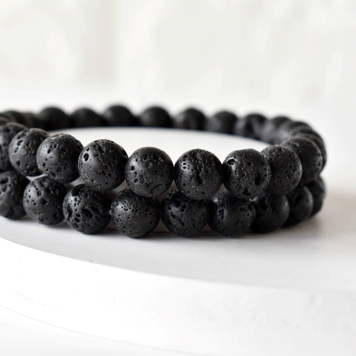 Crystal Bracelet | Lava Bracelet | Healing Gemstone Bracelet: 8mm