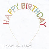 Happy Birthday Rhinestone Headband - Candle Queen Candles