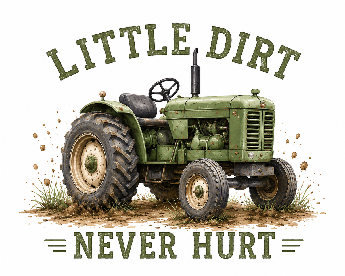 Little Dirt Never Hurt Tractor Jogger Set: 3t