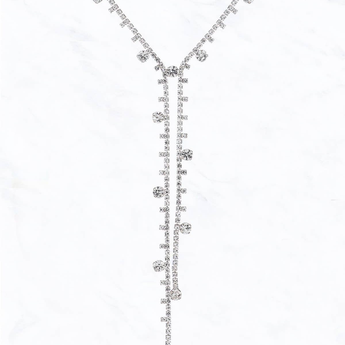 Rhinestones Vintage Lariat Y-Drop Necklace