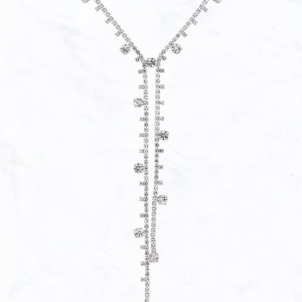 Rhinestones Vintage Lariat Y-Drop Necklace