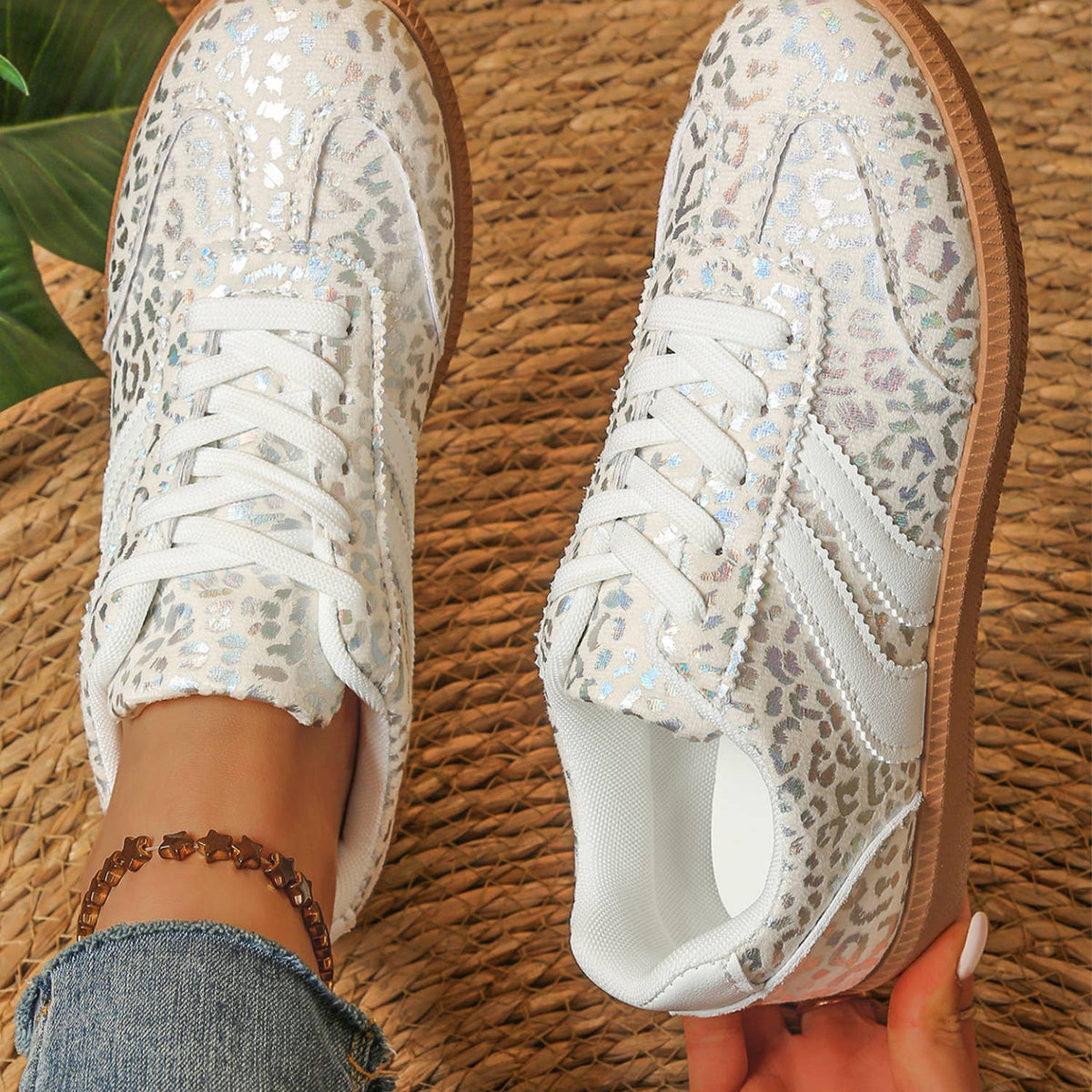 Shimmer Leopard Sneakers