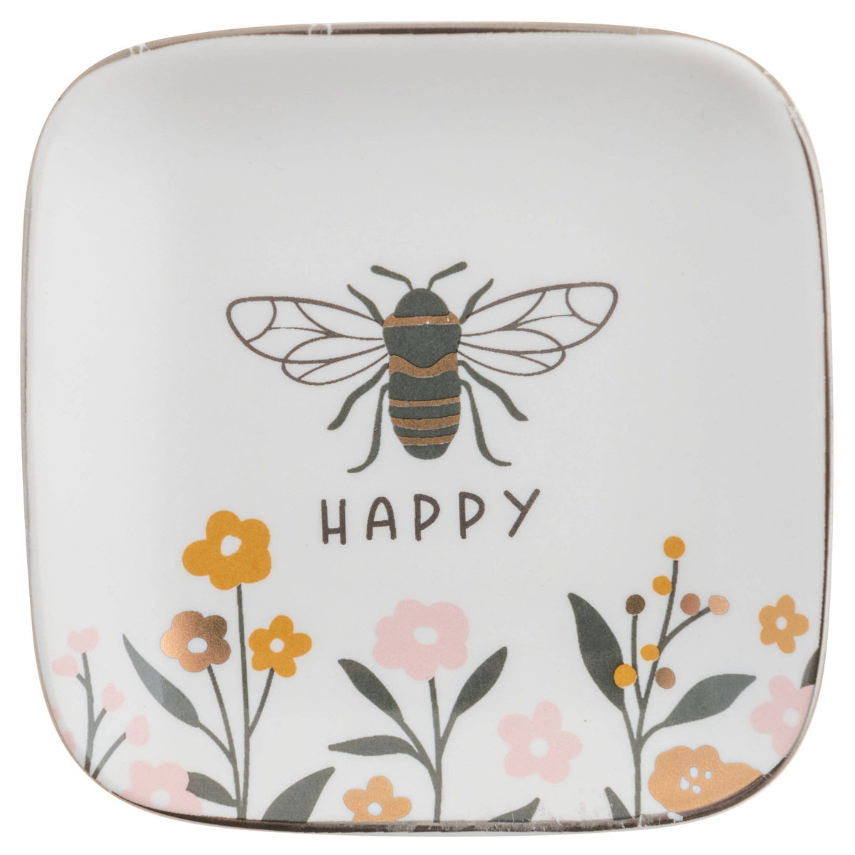 Flora Square Trinket Tray: Small / Cat
