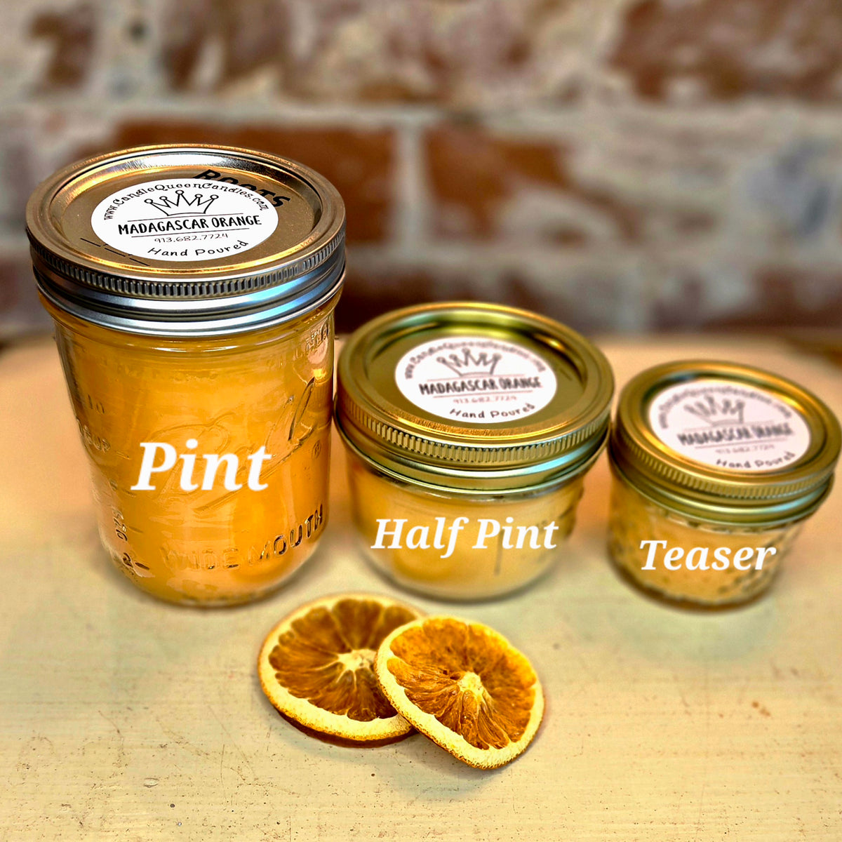 Pint Candle in Mason Jar (16 oz BEST SELLER)