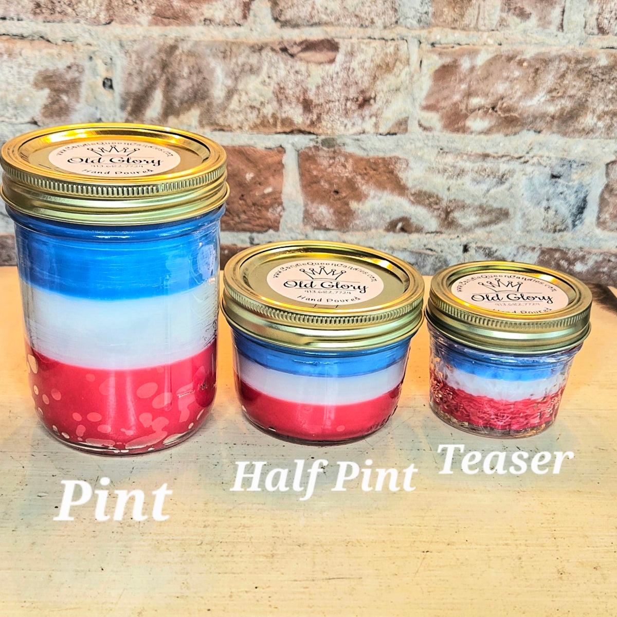 "Old Glory" Candle Collection! Red, White, & Blue Candles