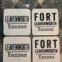 LEAVENWORTH KS PERSONALIZED Magnet/Drink Coaster