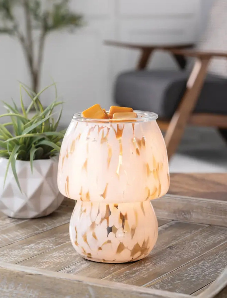 Glass Mushroom Candle Warmer