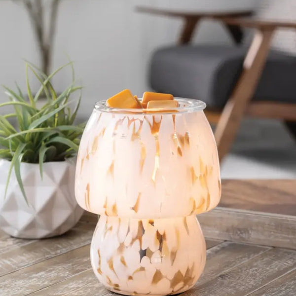 Glass Mushroom Candle Warmer