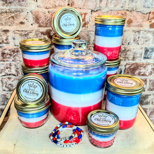 "Old Glory" Candle Collection! Red, White, & Blue Candles