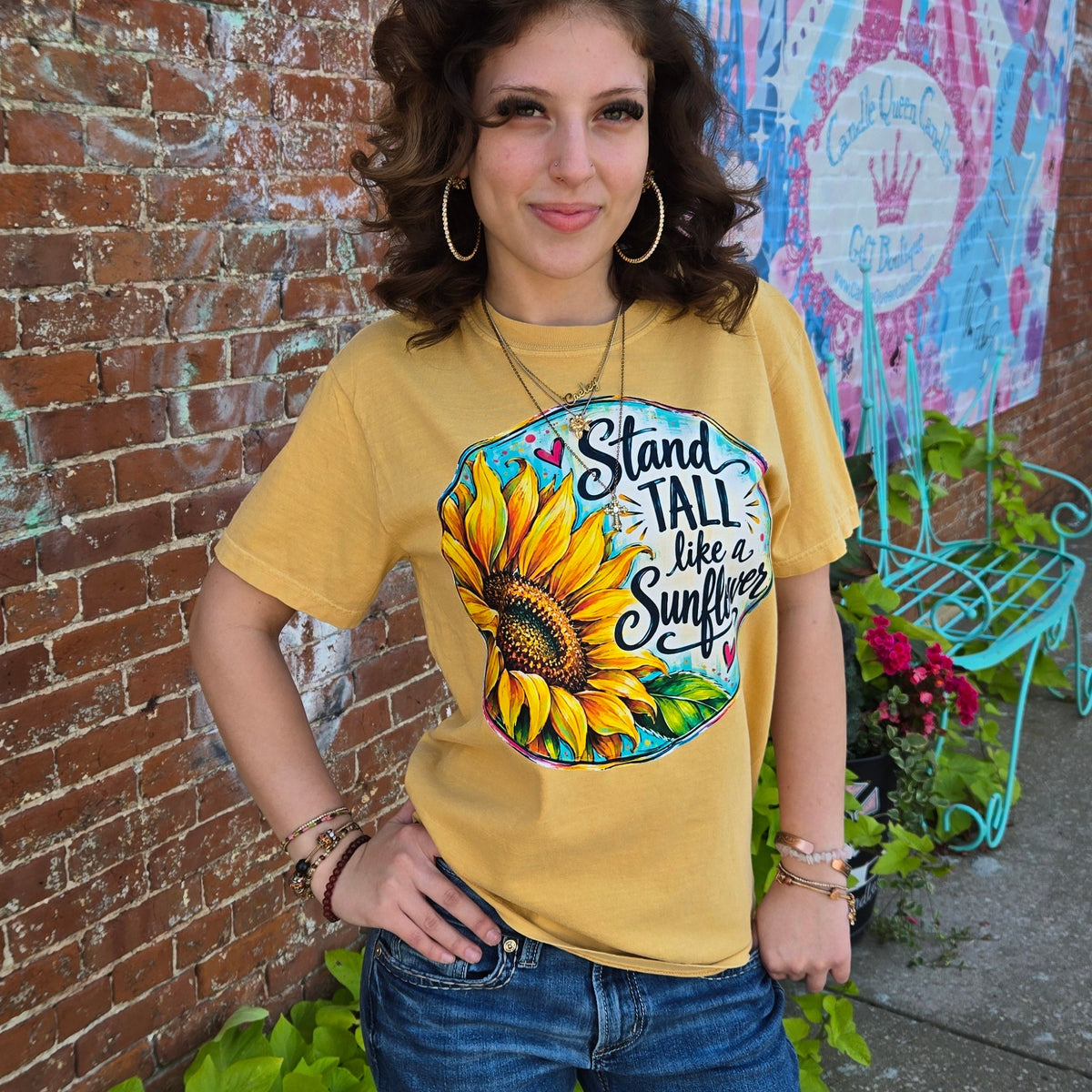 Sunflower mustard tee