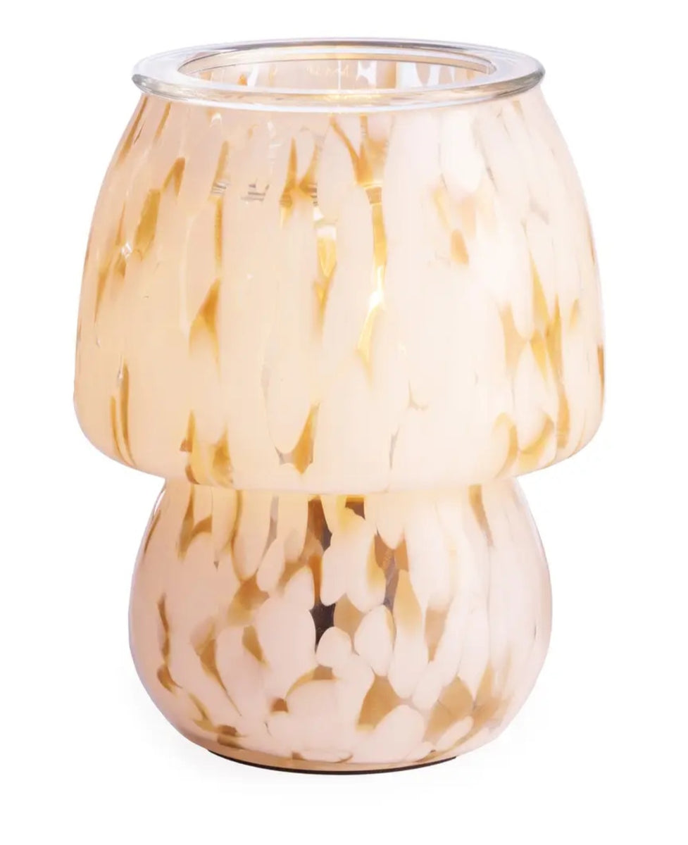 Glass Mushroom Candle Warmer