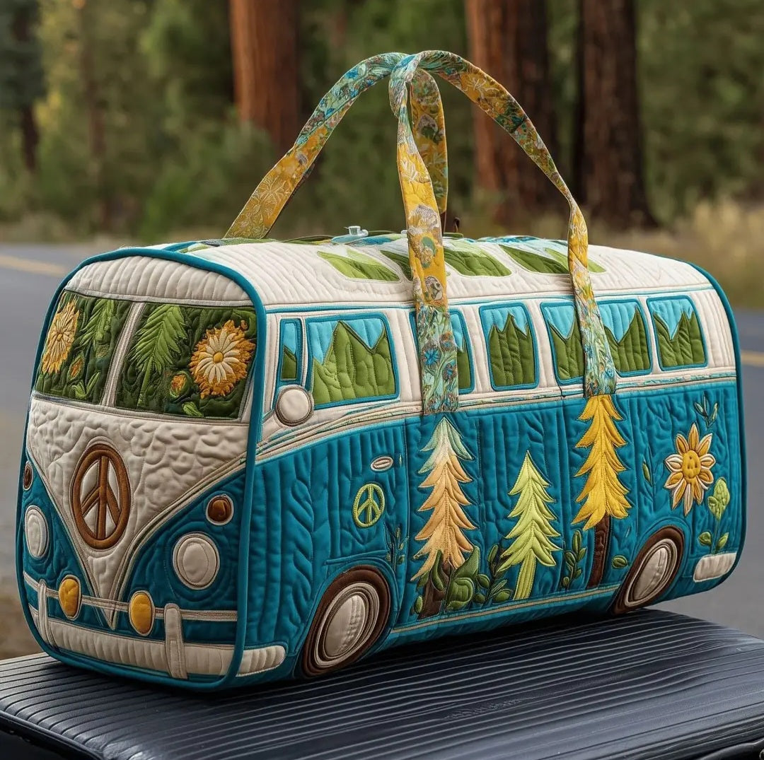 Quilted VW Bus Totes