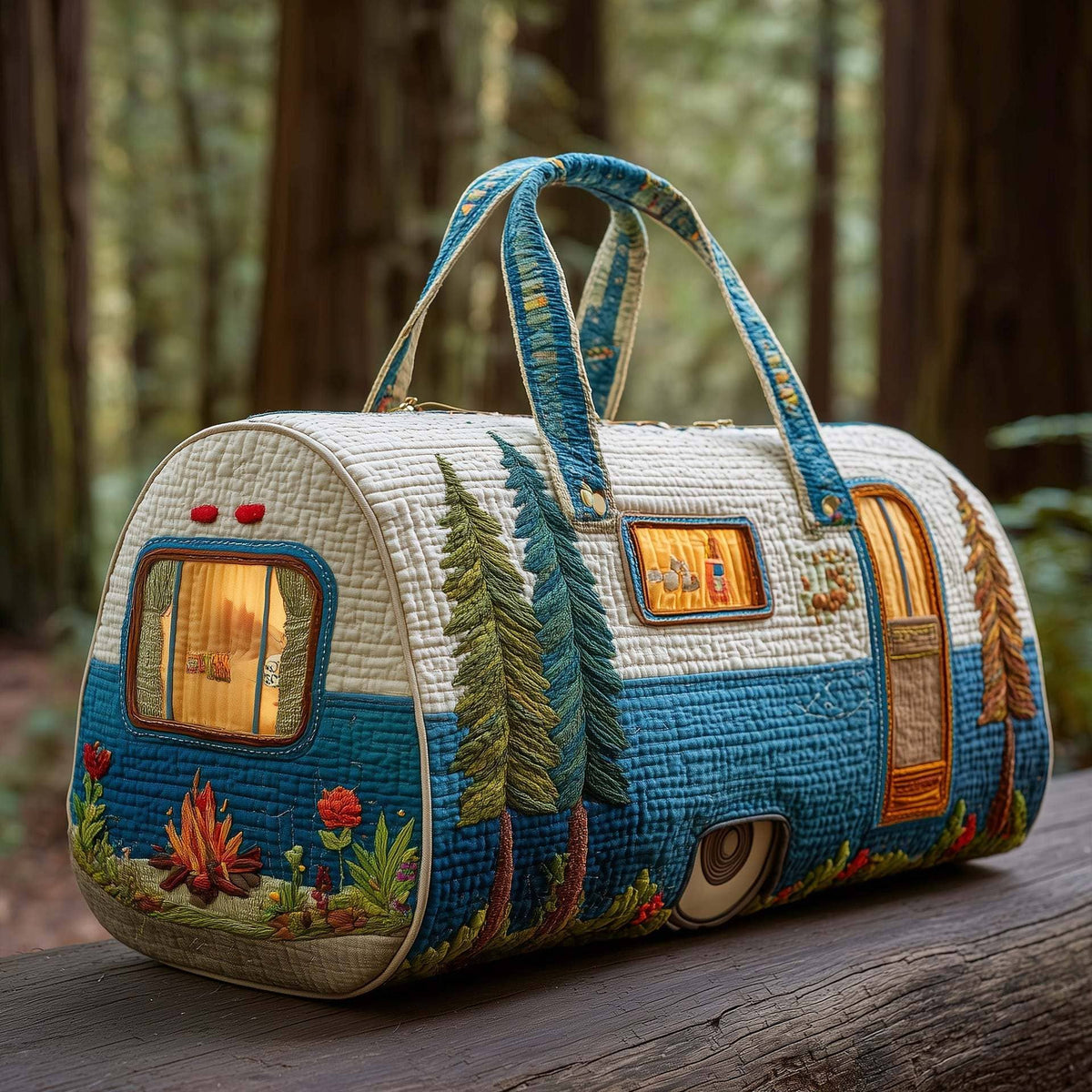 Quilted VW Bus Totes