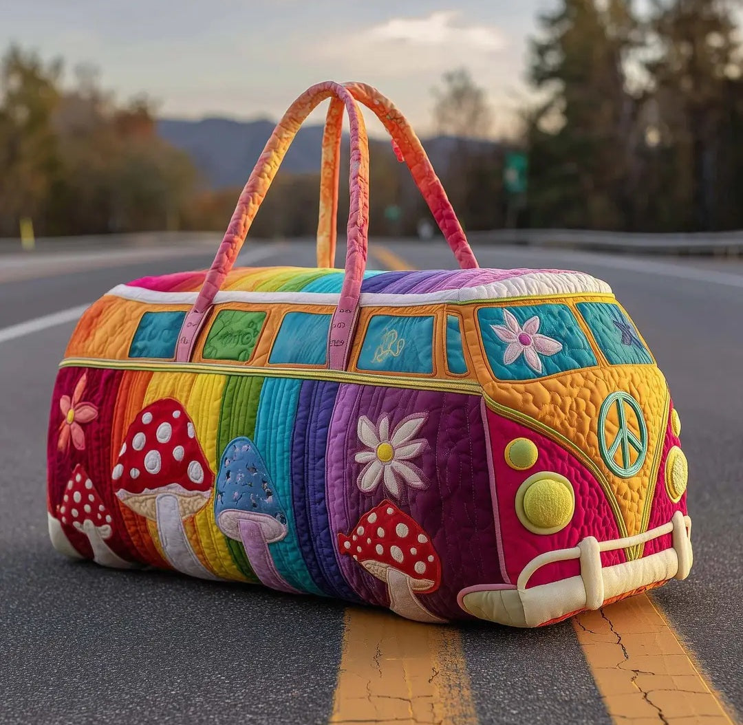 Quilted VW Bus Totes