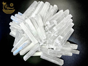Selenite Crystal Wand (4 inch)  Imported from Morocco