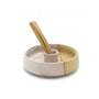 Beige Ridge Ceramic Palo Santo Burner 4''