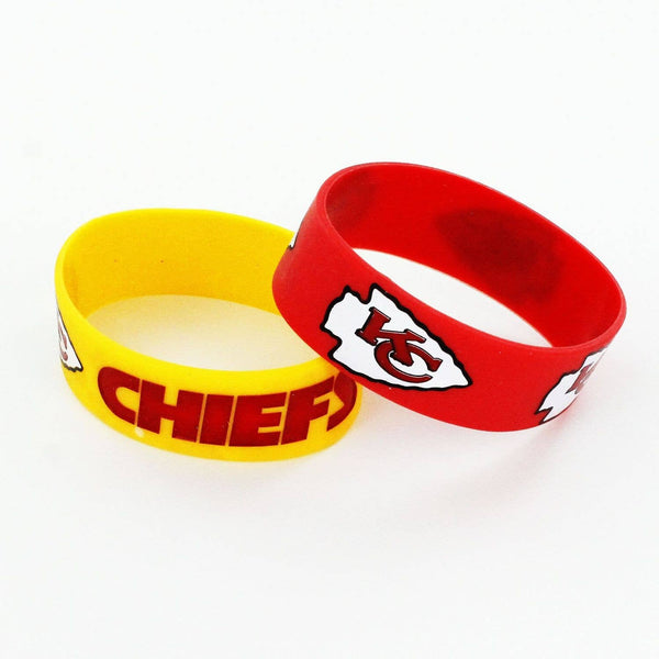 NFL Kansas City Chiefs Wide Bracelet, 2-Pack