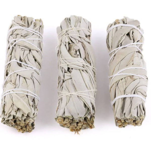 White Sage Smudge Sticks 4" Bundles