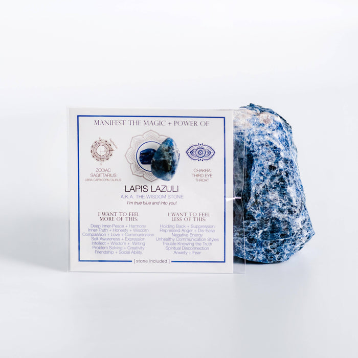 MANIFEST THE MAGIC + POWER OF YOUR CRYSTAL LAPIS LAZULI