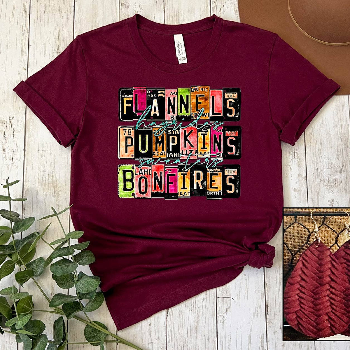 Flannels, Pumpkins, Bonfires- License Plates